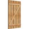 Ekena Millwork Spaced Board-n-Batten Shutters w/Z-Bar, Rough Sawn Western Red Cedar, 28 7/8W x 44H, PR RBS06Z29X044RWR - alternate 2